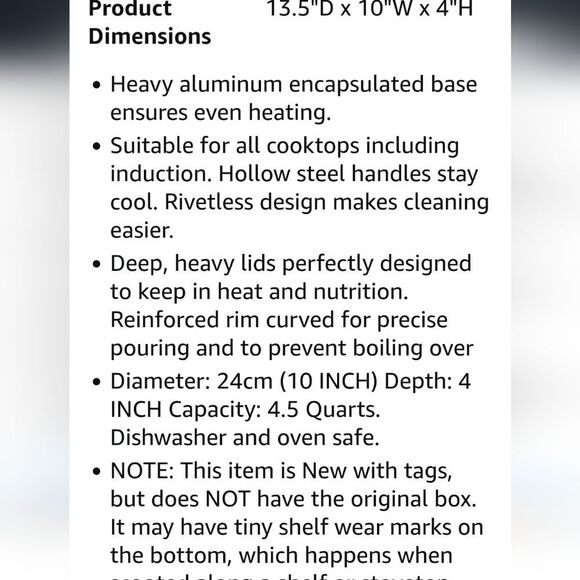 Silga Teknika Stainless Steel 24cm/10" Casserole Pot w/Lid - Picture 10 of 12